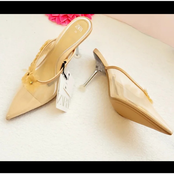 ZARA Heeled Mules NWT - Picture 8 of 15